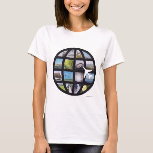 Logotypen vintage Globe Photographic Jet Set Tee Shirt