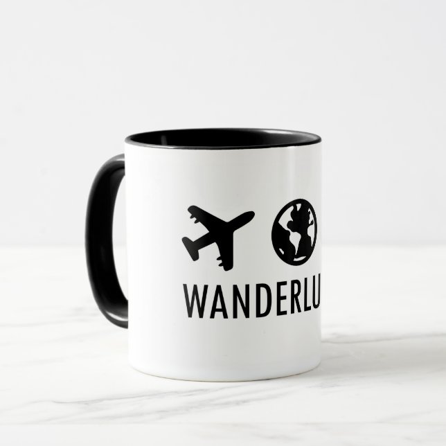 Logotypen Wanderluster Icon Mugg (Framsida vänster)