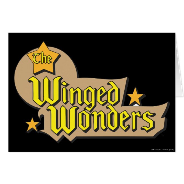 Logotypen Winged Wonders Hälsningskort (Framsidan Horizontal)