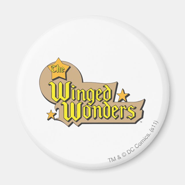 Logotypen Winged Wonders Magnet (Framsidan)