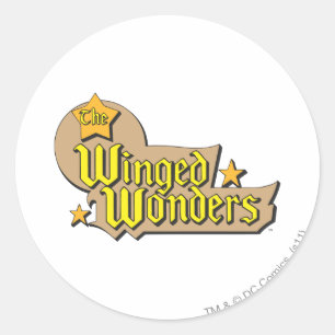 Logotypen Winged Wonders Runt Klistermärke