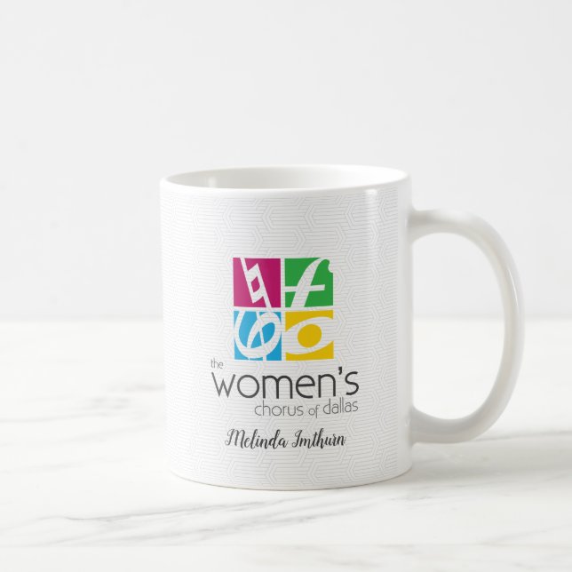 Logotypen Women's Chorus of Dallas Kaffemugg (Höger)
