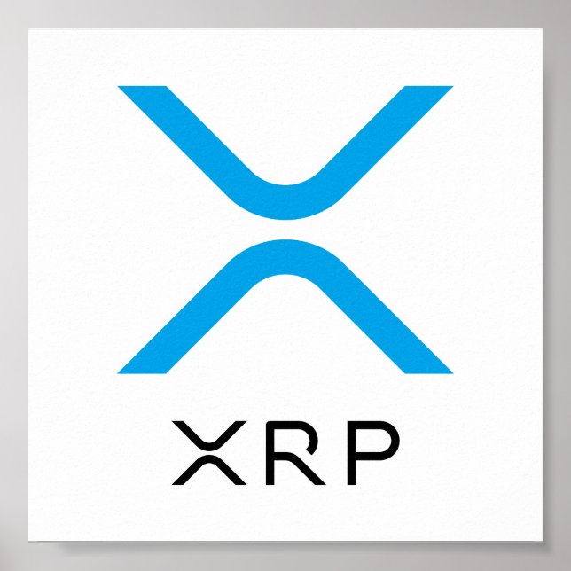 Logotypen XRP Ripple Blue & Black | POSTER (Framsidan)