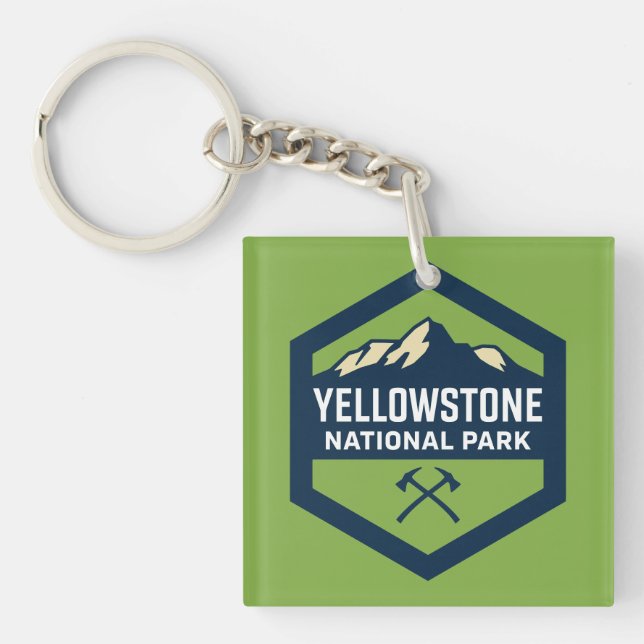 Logotypen Yellowstone National Park Badge (Framsidan)