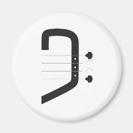 logotypens bashylsa och gitarr magnet