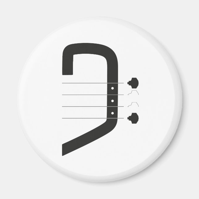 logotypens bashylsa och gitarr magnet (Framsidan)
