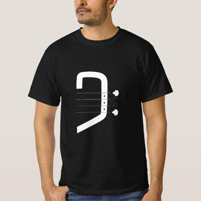 logotypens bashylsa och gitarr t shirt (Framsida)