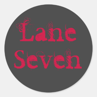 Logotypens fästmärke runt klistermärke