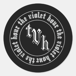 Logotypens fästmärke runt klistermärke