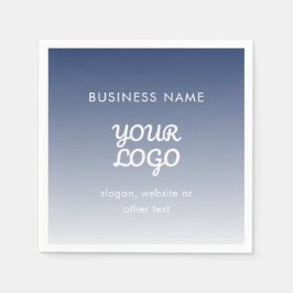 Logotypens redigerbara övertoning Färg Pappersservett