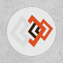 Logotypens utformning av geometriskt färgstarkt li
