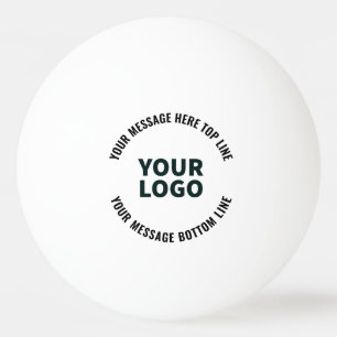 Logotypens utformning eller bild Bold redigerbar Pingisboll