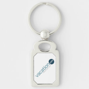 Logotypkeychain Rektangulärt Silverfärgad Nyckelring