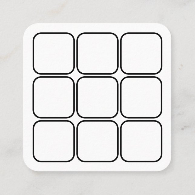 logotyplojalitetbelöningar kvadrerar lojalitetskort (Baksida)