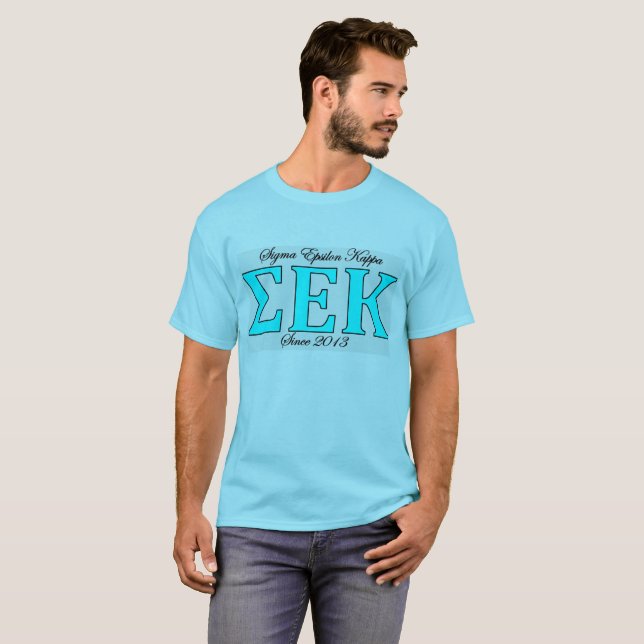 Logotypmanar för SEK grekiska skjorta T Shirt (Hel framsida)