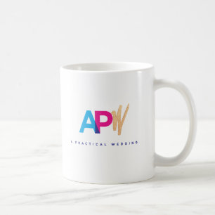 Logotypmugg vid ett praktiskt bröllop kaffemugg