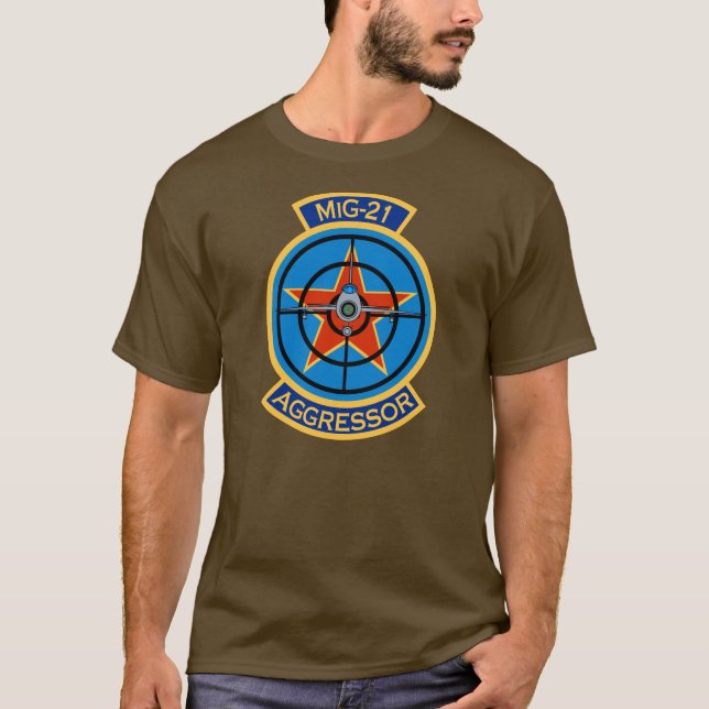 Logotypskjorta för Aggressor MiG-21 T-shirt (Framsida)