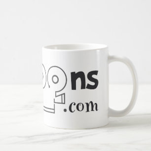 logotypsvart kaffemugg