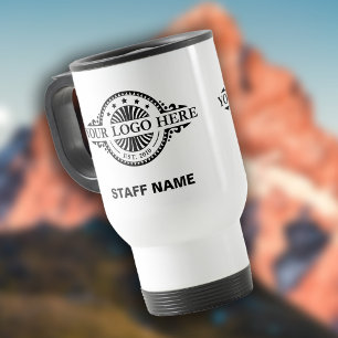 Logotypuppladdning, personalnamn, professionell vi resemugg