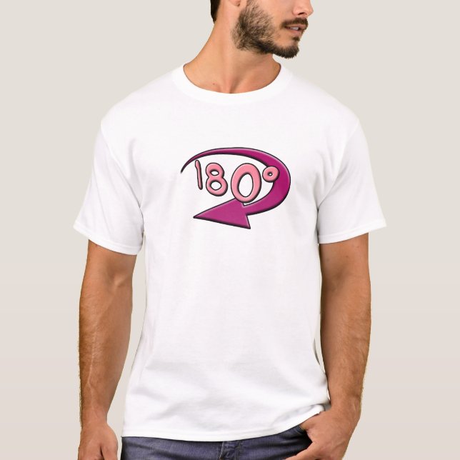 Logotyputslagsplatsen för man 180Degree Tee Shirt (Framsida)