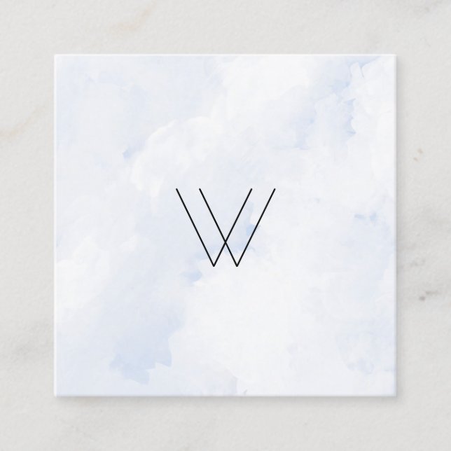 Logotypvinter Fyrkantigt Visitkort (Framsida)