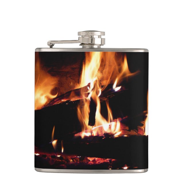 Logs in the Fireplace Warm Fire Photography Fickplunta (Framsidan)