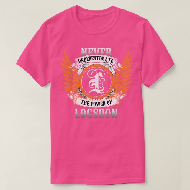 Logsdon Namn Shirt underskattar aldrig effekten av T (Design framsida)