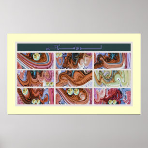 lohe Qurani-målning ف-ن-ا ل خ ط budfinans'' budfin Poster