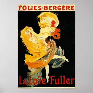 Loie som är mer full på den Folies-Bergere Poster