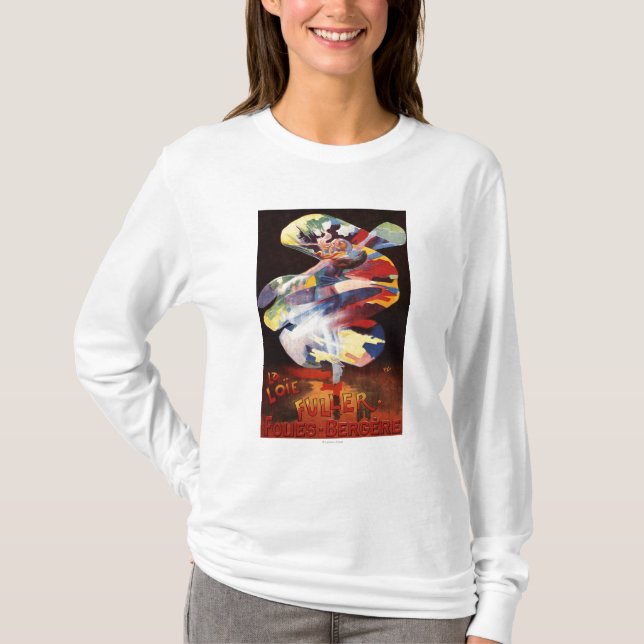 Loie som är mer full på den Folies-Bergere Tee Shirt (Framsida)