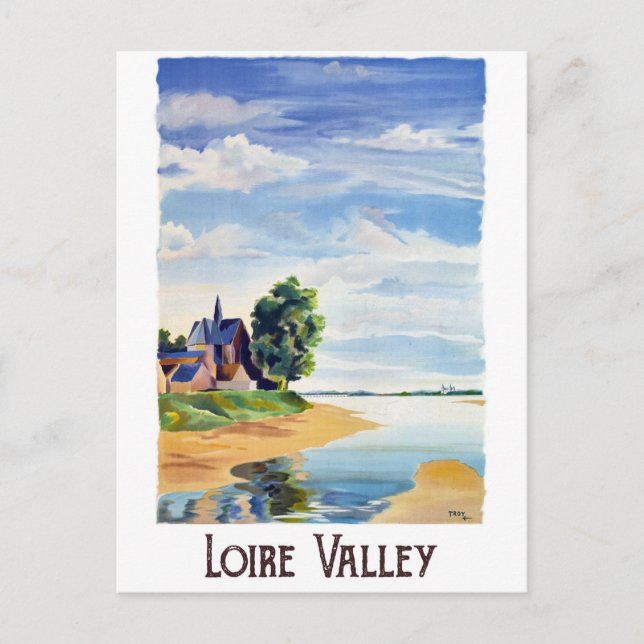 Loire-dalen, Frankrike Vykort (Framsida)