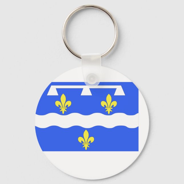 Loiret, Frankrike flagga Nyckelring (Framsida)