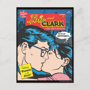 Lois and Clark Tecknad Vykort