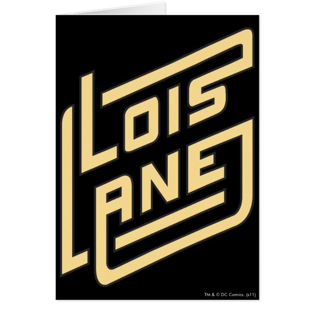 Lois Lane Logotyp Hälsningskort (Framsidan)
