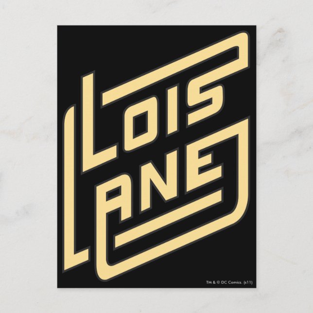 Lois Lane Logotyp Vykort (Framsida)