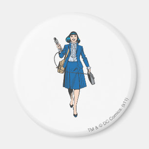 Lois Lane med mikrofon Magnet