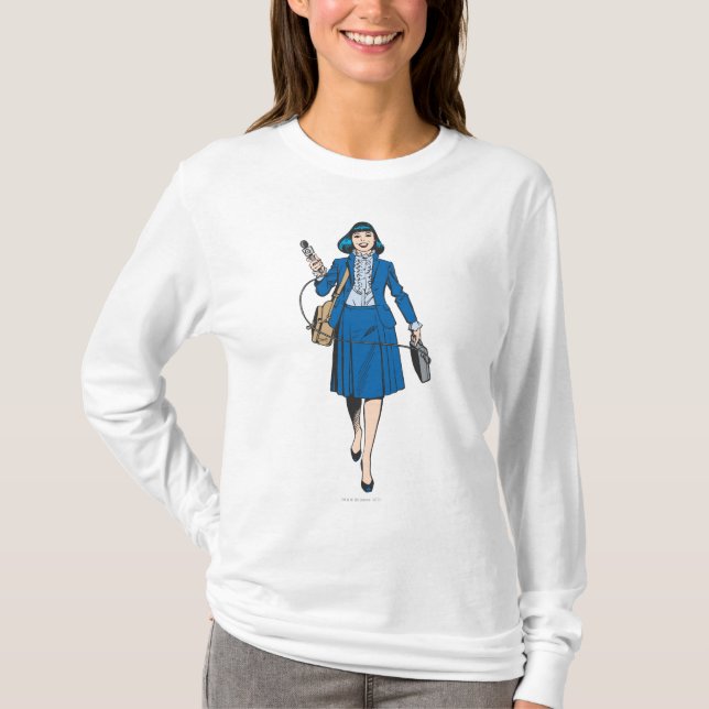 Lois Lane med mikrofon Tee Shirt (Framsida)