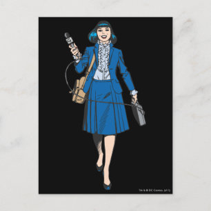 Lois Lane med mikrofon Vykort