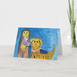 Lois terapihund - Barnens konst för CHOC Anteckningskort