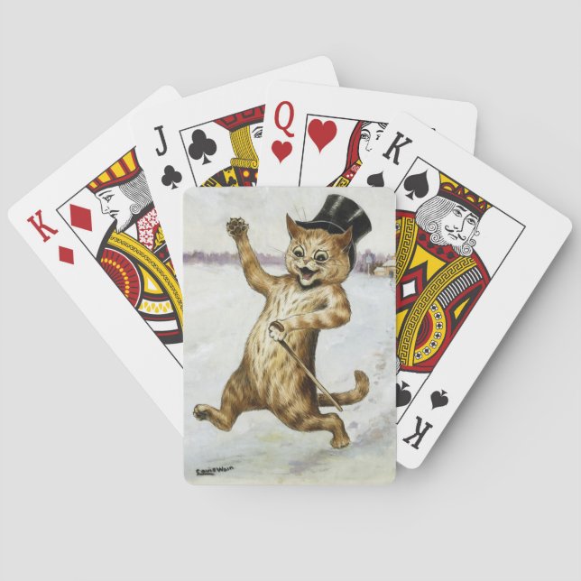 Lois Wain Cat i Top hat Casinokort (Baksidan)