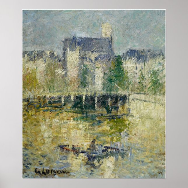 Loiseau - Bron över Moret Sur Loing 1927 Poster (Framsidan)