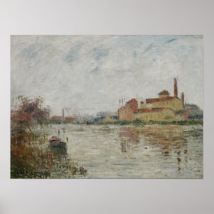 Loiseau - Fabriken vid flodens kant Poster