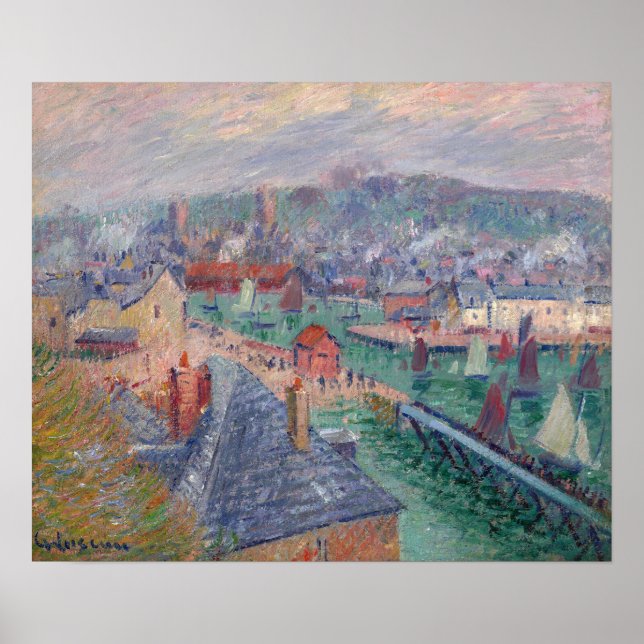 Loiseau - Fecamps yttre hamn Poster (Framsidan)