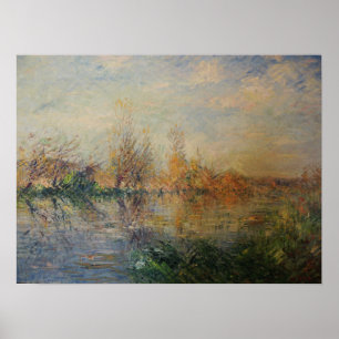 Loiseau - Late Autumn Eure River in Vaudreuil Poster