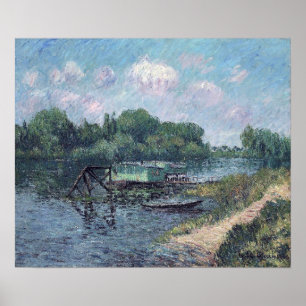 Loiseau - Tvätt på sjön i Herblay 1906 Poster