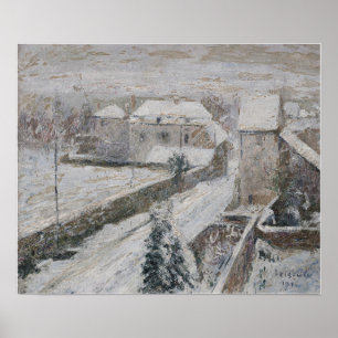 Loiseau - View of Trail under Snö 1916 Poster