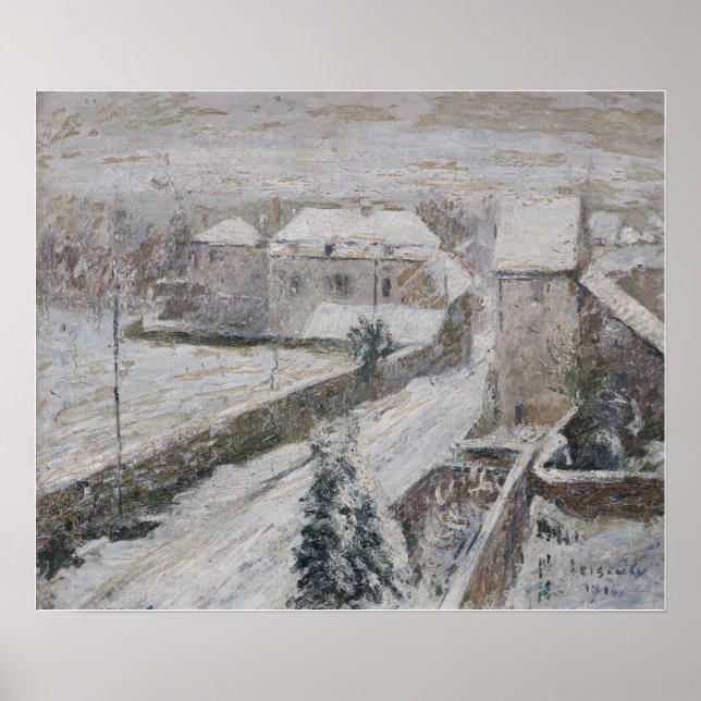 Loiseau - View of Trail under Snö 1916 Poster (Framsidan)