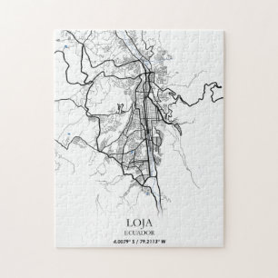 Loja Ecuador South America Travel World City Karta Pussel