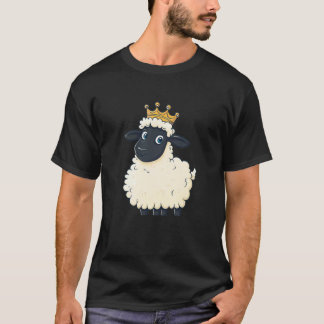 Lojal får får slitage kronan för lamm och kungar t shirt