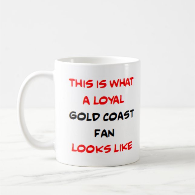 lojal Gold Coast-supporter Kaffemugg (Vänster)